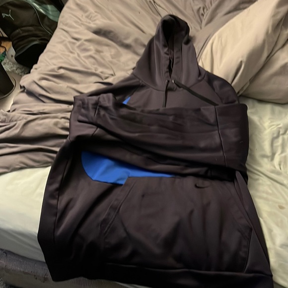 Blue and black Nike pullover hoodie 2xl - Picture 1 of 2